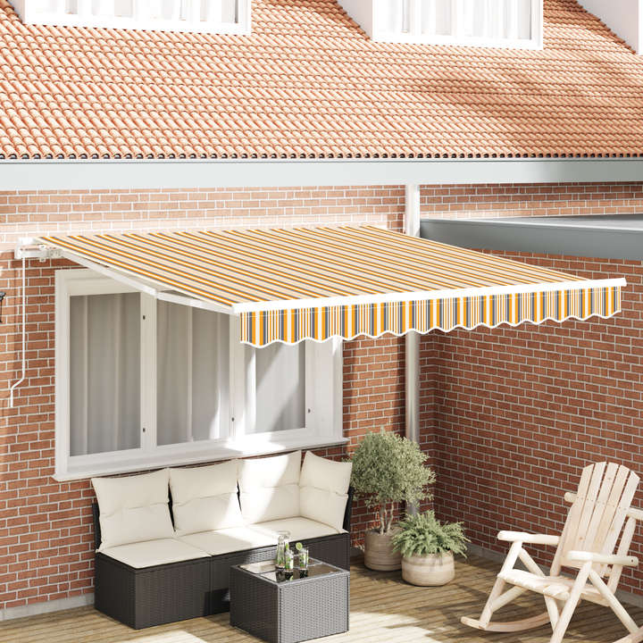 Udtrækkelig markise Flerfarvet 350 x 250 cm