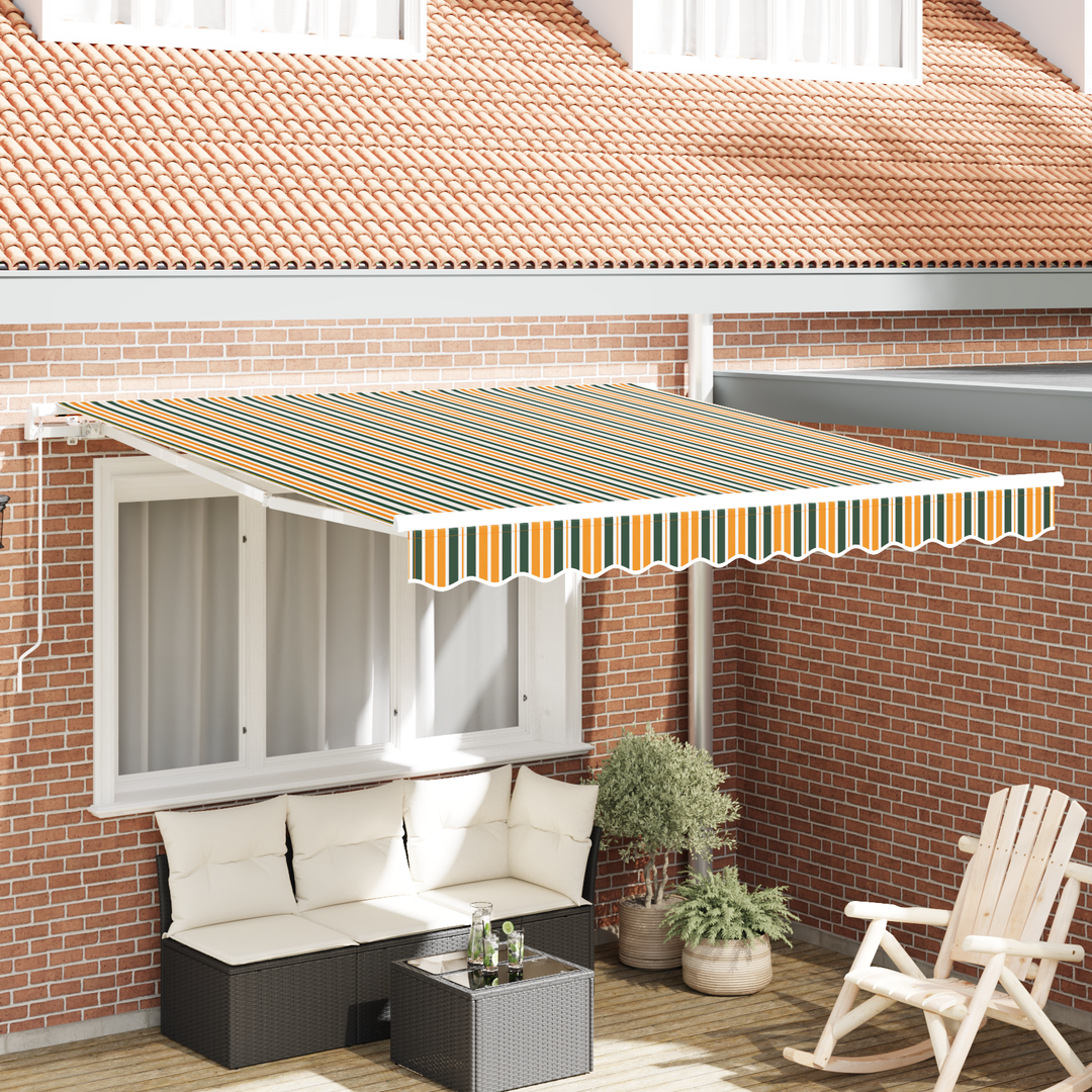 Udtrækkelig markise Flerfarvet 350 x 250 cm