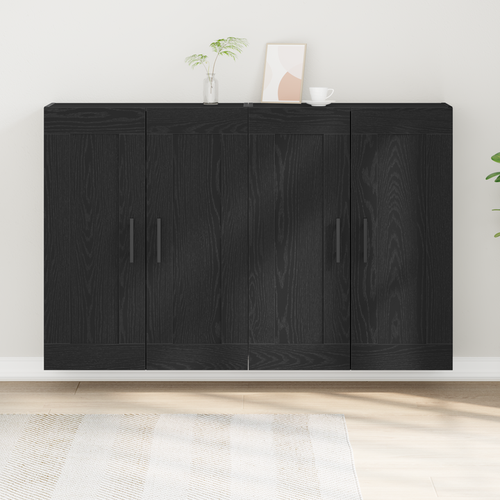 Væghængt skab Vægmonteret 2 pcs Gammelt træ 69,5 x 34 x 90 cm