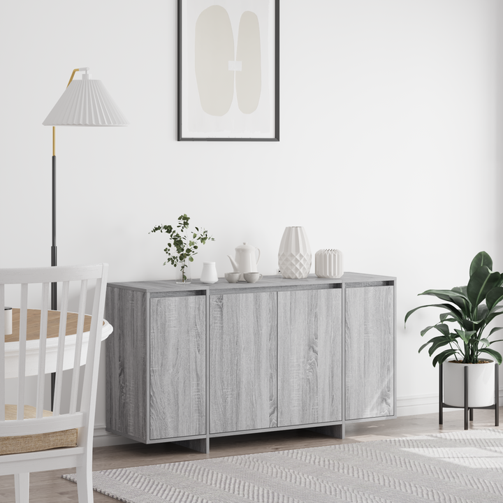 Sideboard Grå Sonoma 135 x 41 x 75 cm Konstrueret træ