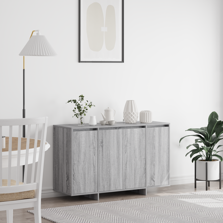 Sideboard Grå sonoma-eg 120 x 41 x 75 cm Konstrueret træ
