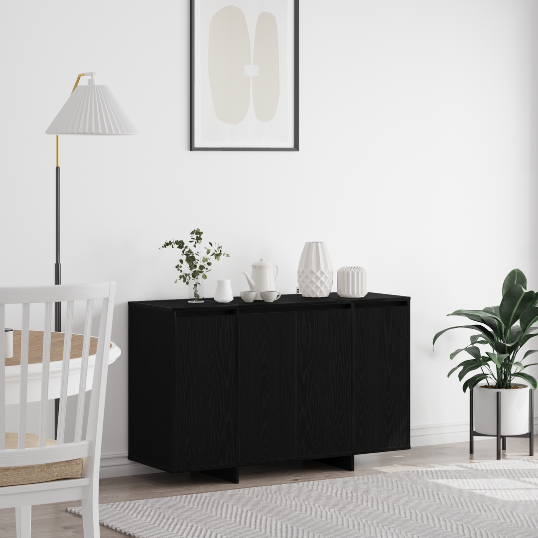 Sideboard Sort eg 120 x 41 x 75 cm Konstrueret træ