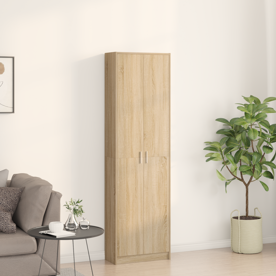 Garderobeskab Sonoma eg 55 x 25 x 189 cm Konstrueret træ