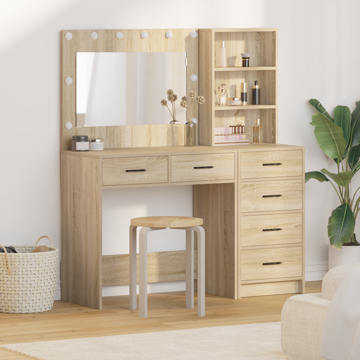 Klædeskab med skuffe Brun 78.5 x 41 x 135 cm Konstrueret træ
