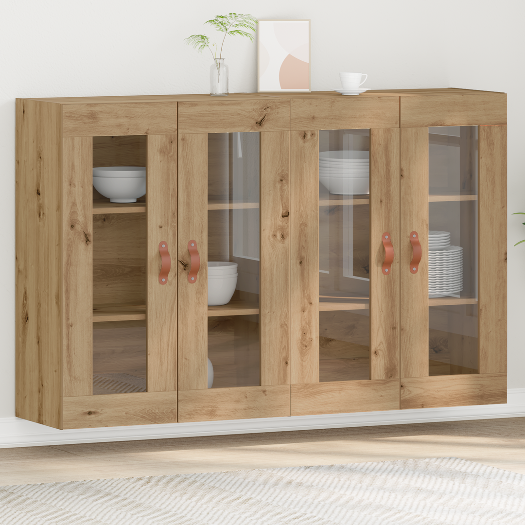Væggeskabe 2 pcs Artisan Egetræ 69,5 x 34 x 90 cm