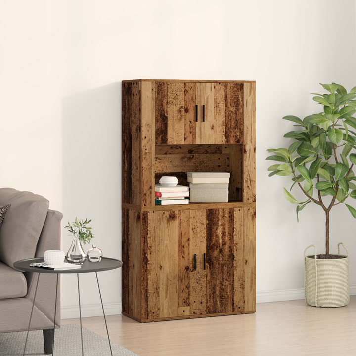 Highboard Gammelt træ 80 x 33 x 150 cm Konstrueret træ
