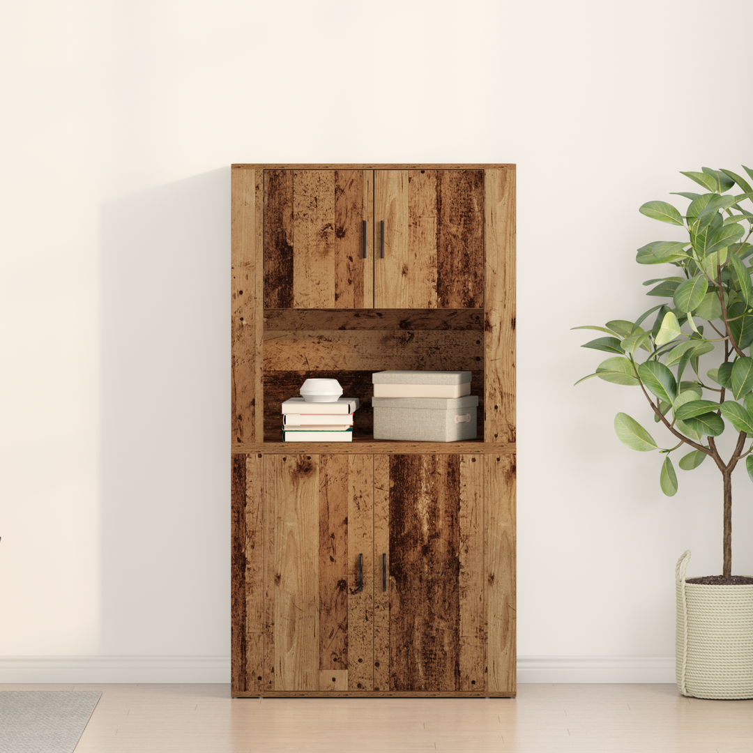 Highboard Gammelt træ 80 x 33 x 150 cm Konstrueret træ