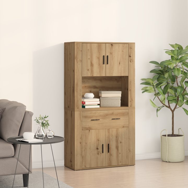 Højskab med skuffe artisan eg 80 x 33 x 150 cm Konstrueret træ