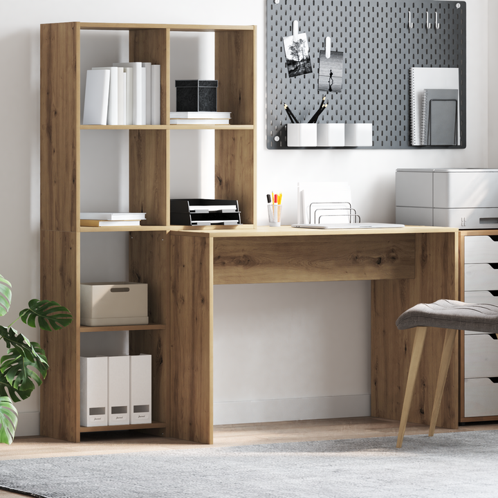 Bord Artisan Egetræ 138,5 x 55 x 143 cm Konstrueret træ