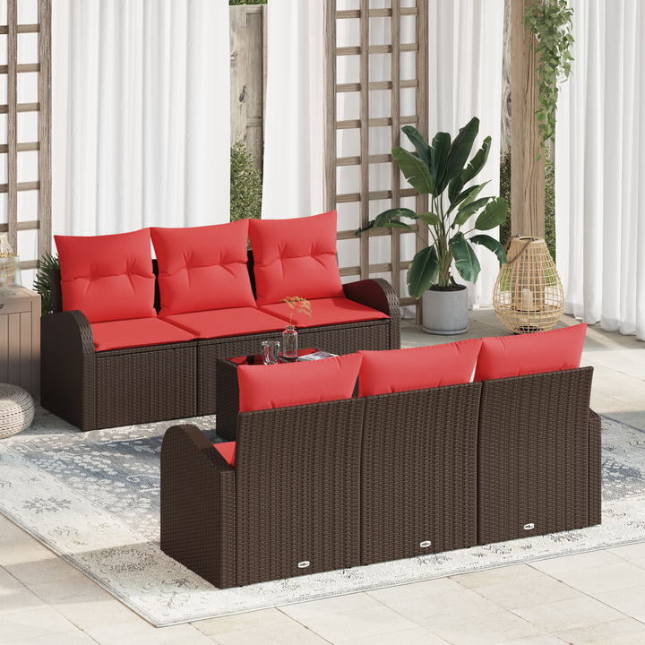 Havesofa Sæt Brun 55 x 55 x 37 cm polyrattan