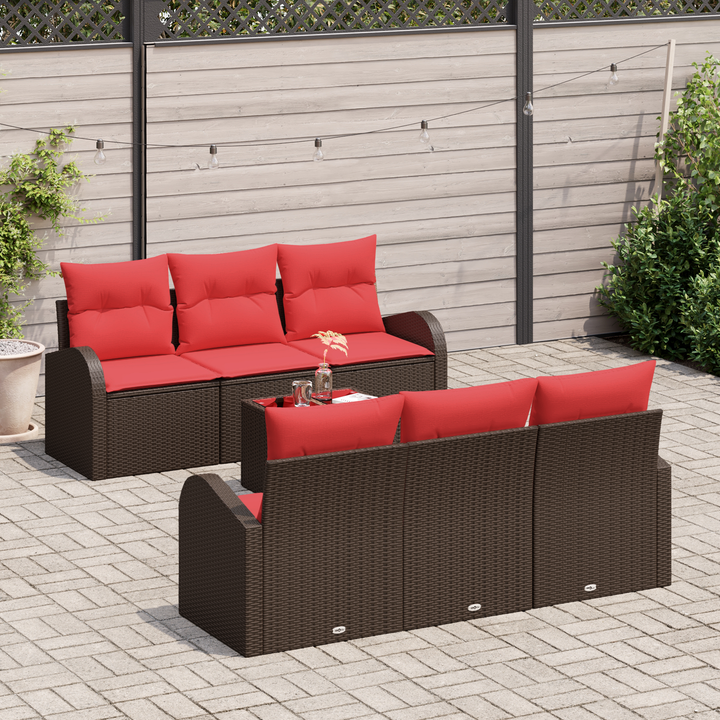 Havesofa Sæt Brun 55 x 55 x 37 cm polyrattan