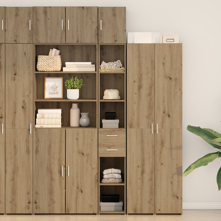 Opbevaringsskab 2 pcs Artisan Egetræ 30 x 42,5 x 225 cm