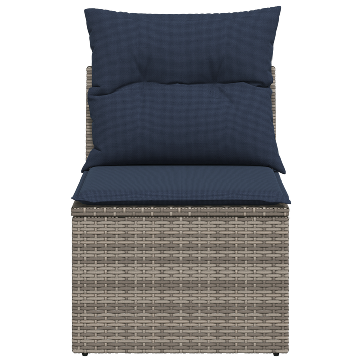 Havemøbelsofa med pude Grå 55 x 62 x 69 cm polyrattan