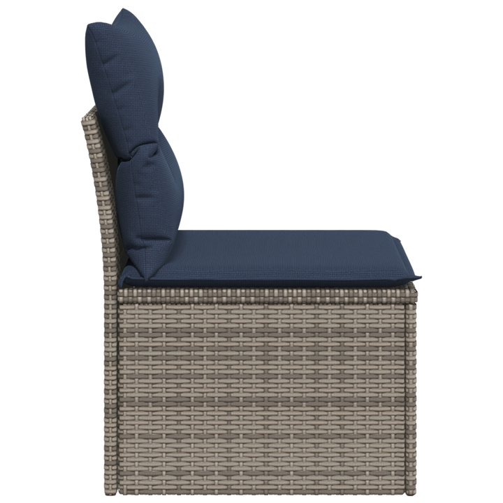 Havemøbelsofa med pude Grå 55 x 62 x 69 cm polyrattan