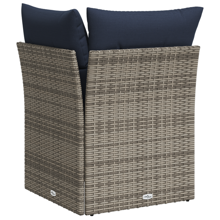 Havemøbelsofa med pude Grå 62 x 62 x 69 cm polyrattan