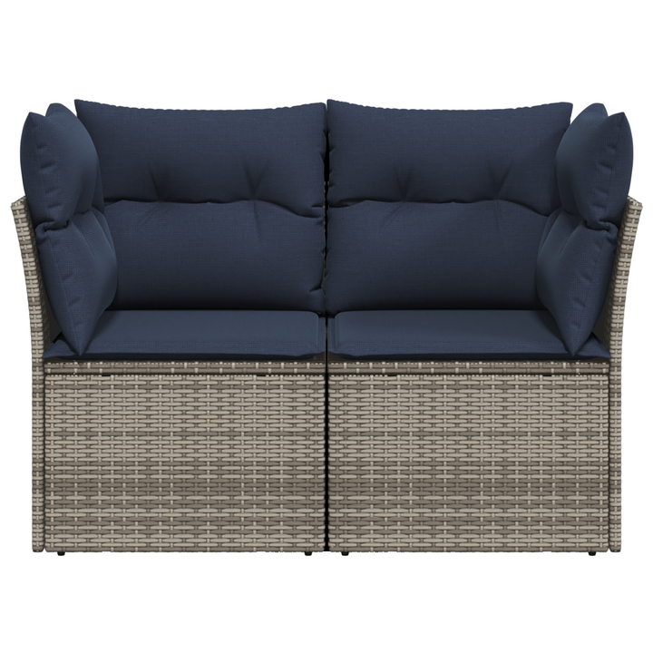 | Havemøbelsofa | med pude Grå 124 x 62 x 69 cm polyrattan