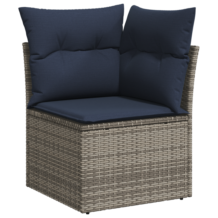 Havemøbelsofa med pude Grå 62 x 62 x 69 cm Poly rattan