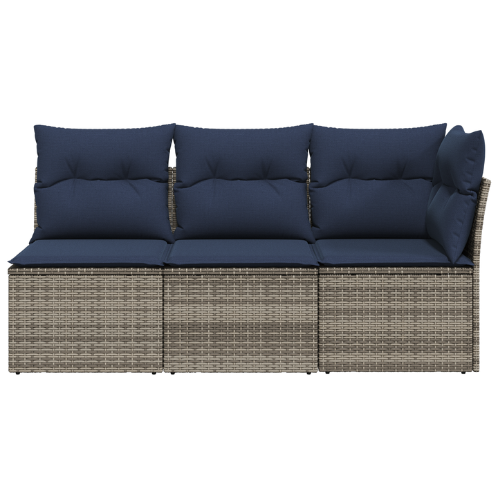 Havemøbelsofa med pude Grå 172 x 62 x 69 cm Poly rattan