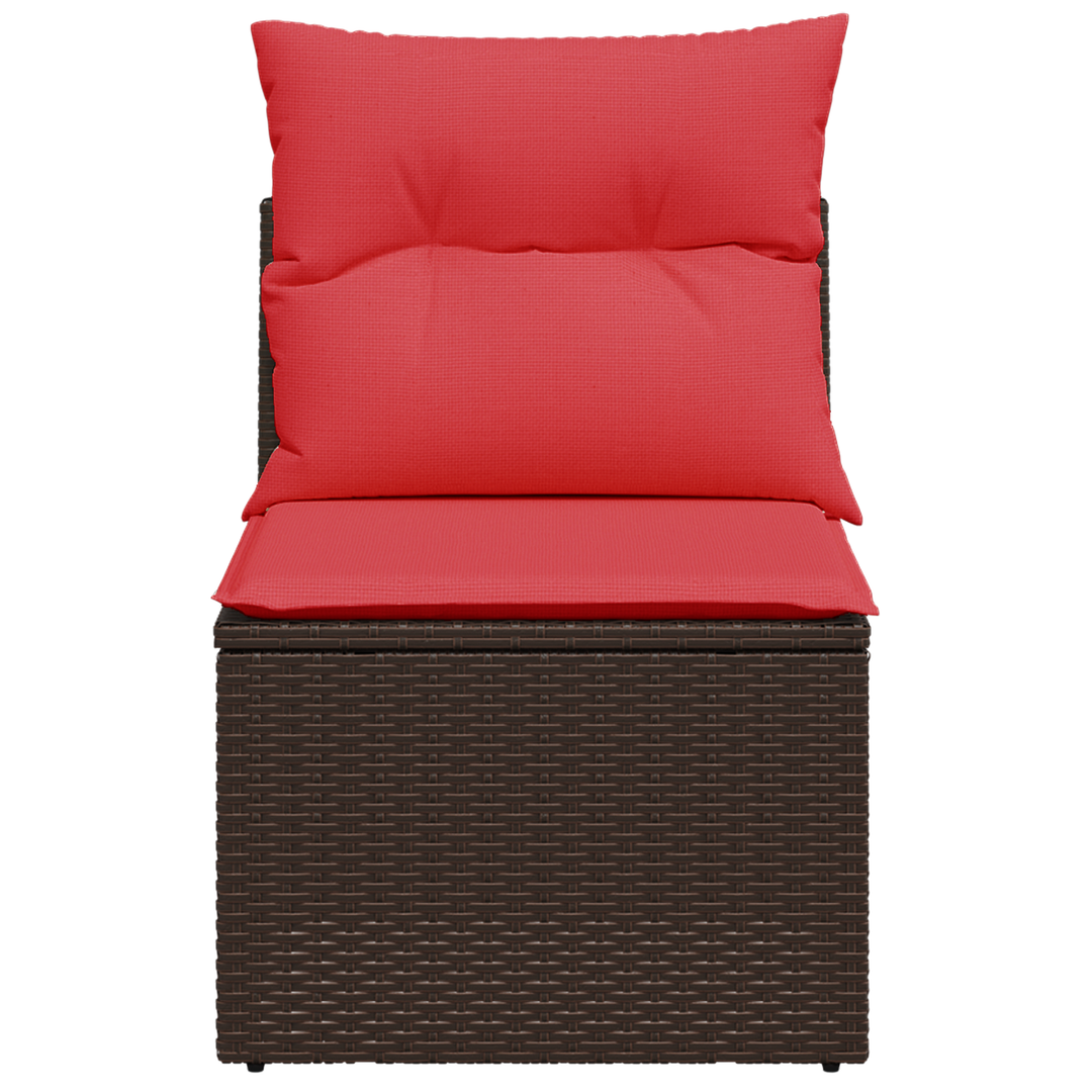 | Havemøbelsofa | med pude Brun 55 x 62 x 69 cm polyrattan