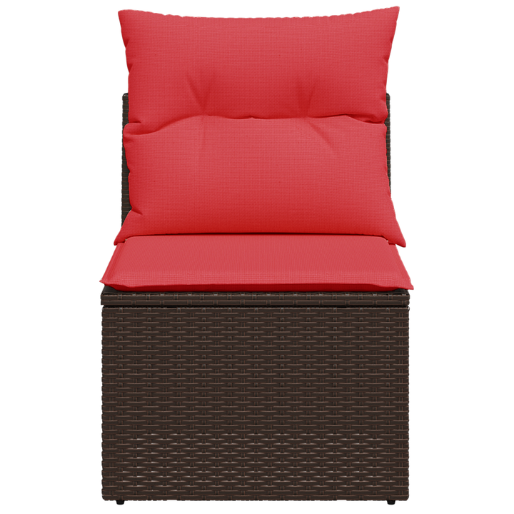 | Havemøbelsofa | med pude Brun 55 x 62 x 69 cm Poly rattan