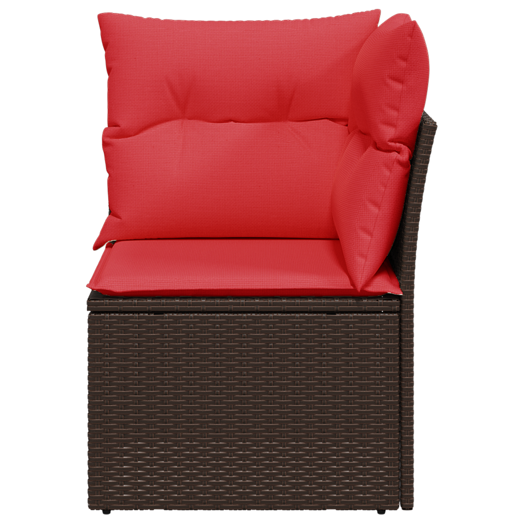 | Havemøbelsofa | med pude Brun 62 x 62 x 69 cm Poly rattan