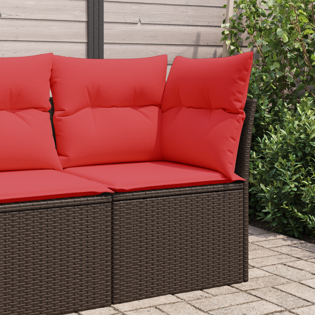 | Havemøbelsofa | med pude Brun 62 x 62 x 69 cm Poly rattan