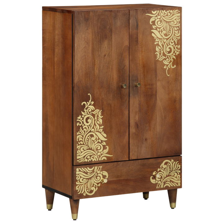 Highboard Brun 60 x 33 x 100 cm Massivt mangotræ