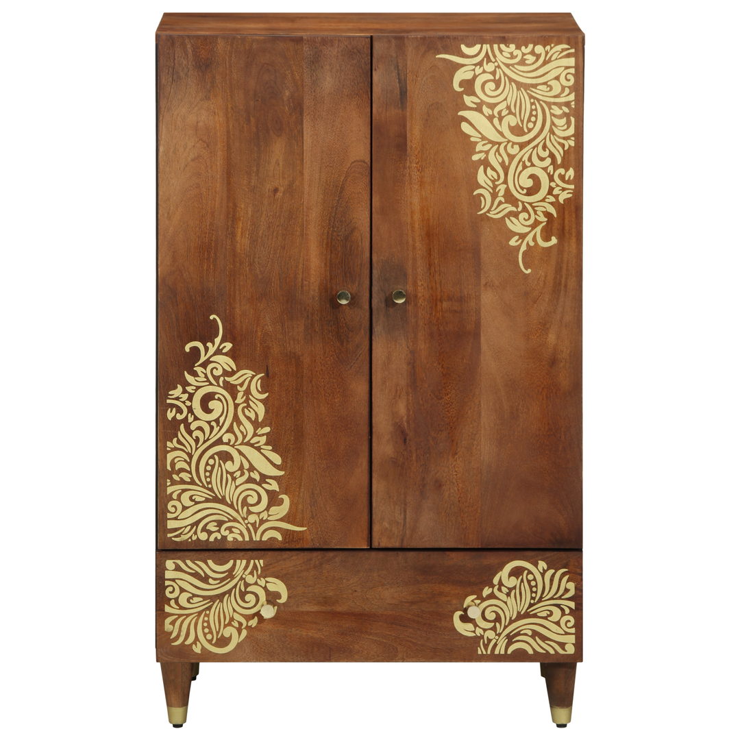Highboard Brun 60 x 33 x 100 cm Massivt mangotræ