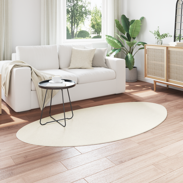 Områdetæpper HUARTE Creme 80 x 150 cm Polyester