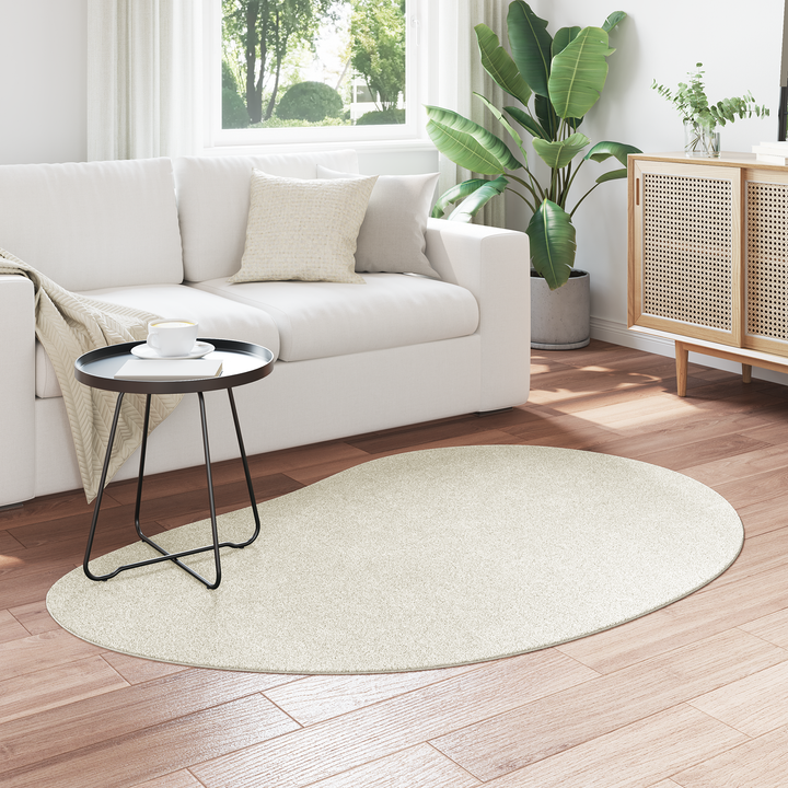 Områdetæpper HUARTE Creme 120 x 170 cm Polyester