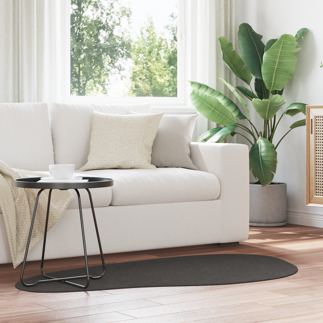 Områdetæpper HUARTE Antracit 80 x 150 cm Polyester