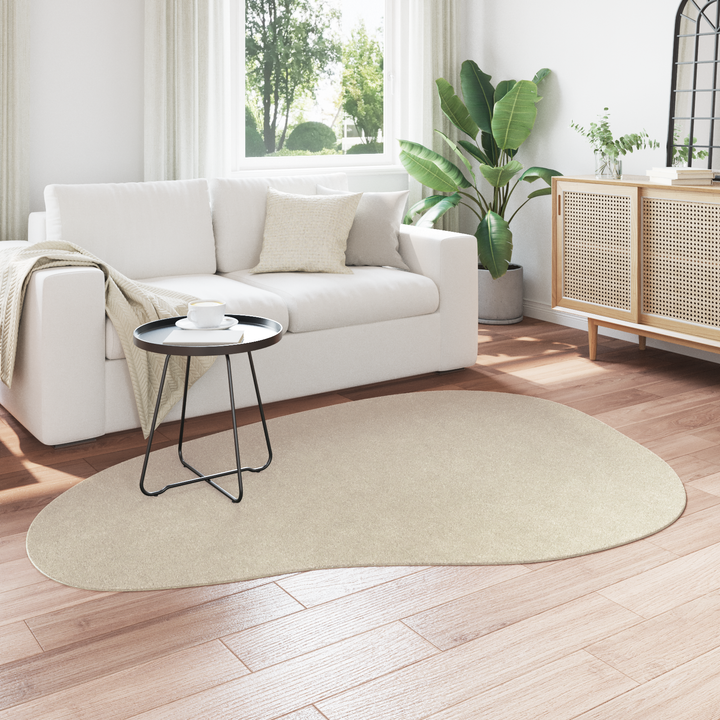 Områdetæpper HUARTE Beige 140 x 200 cm Polyester