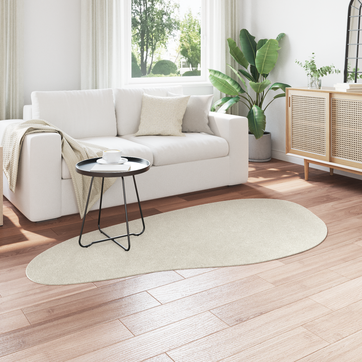 Områdetæpper HUARTE Creme 100 x 200 cm Polyester