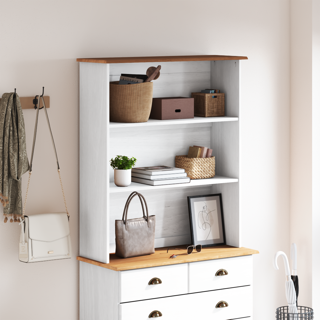 Skab ASKIM 91 x 30 x 104 cm Massivt fyrretræ