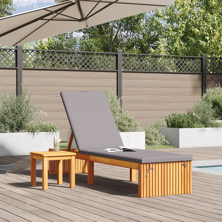 Solstol Olie Naturlig 200 x 55 x 94 cm Massivt akacietræ
