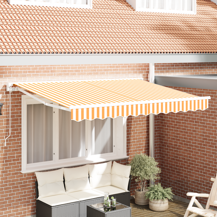Reservedug til markise Gul og Hvid 2,5 x 2 m Polyester