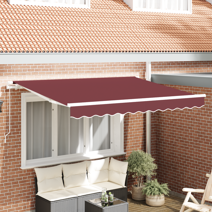 Reservedug til markise Bordeaux Rød 3,5 x 2 m Polyester