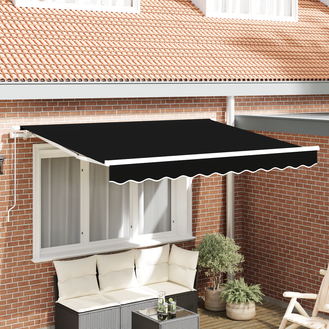 Reservedug til markise Sort 3 x 2,5 m Polyester
