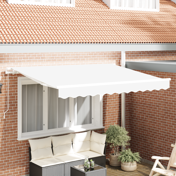 Reservedug til markise Hvid 2,5 x 2 m Polyester