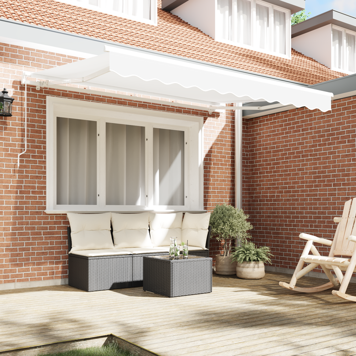 Reservedug til markise Hvid 2,5 x 2 m Polyester
