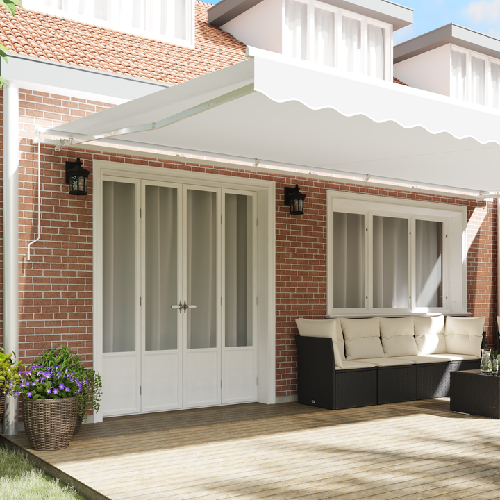 Reservedug til markise Hvid 6 x 3 m Polyester