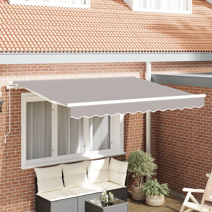 Reservedug til markise Lysegrå 3,5 x 2,5 m Polyester