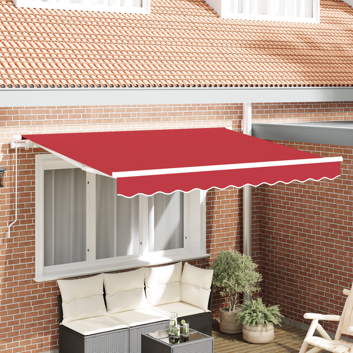 Reservedug til markise Rød 3 x 2,5 m Polyester