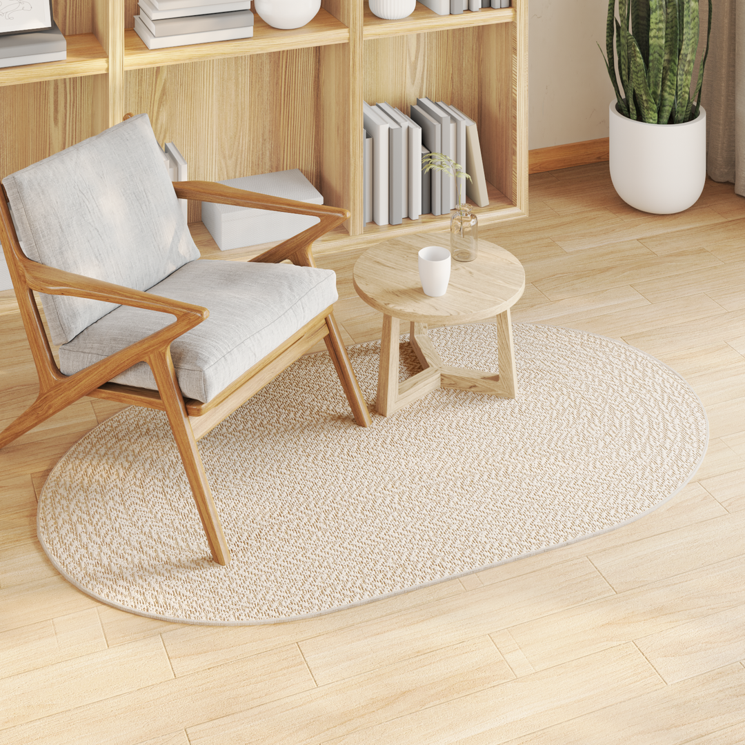 Tæppe ZIZUR Creme 150 x 80 cm Polypropylen