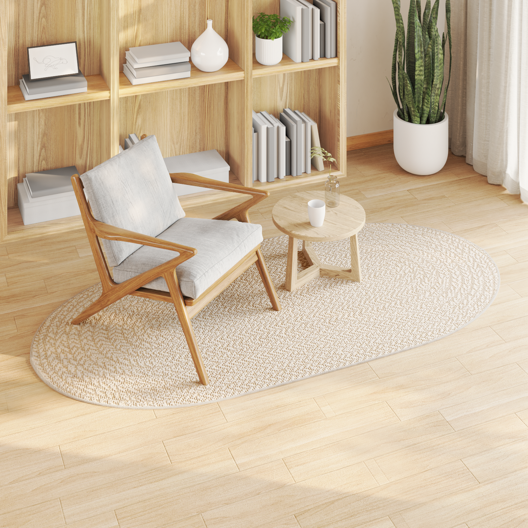 Tæppe ZIZUR Creme 200 x 100 cm Polypropylen