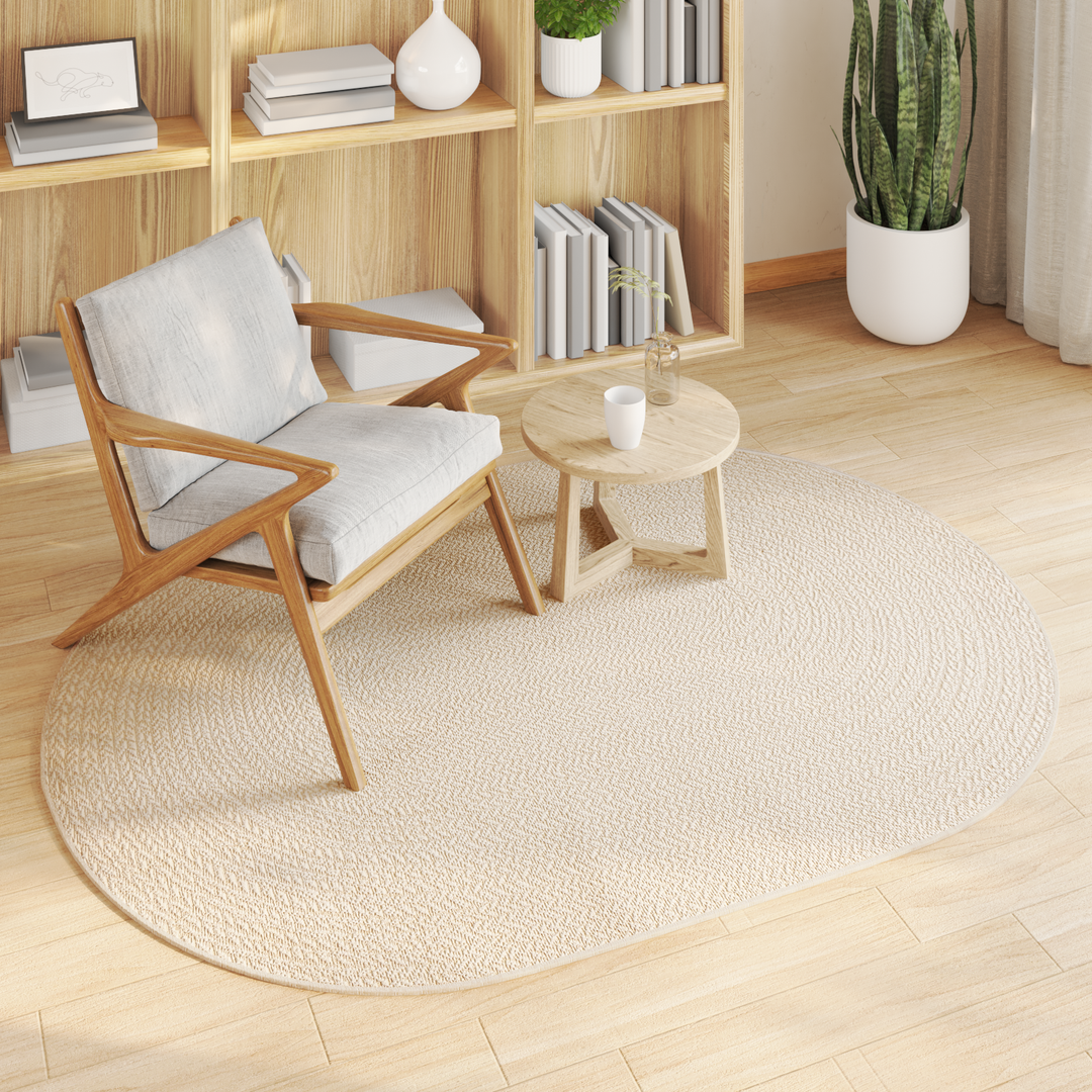 Tæppe ZIZUR Creme 170 x 120 cm Polypropylen