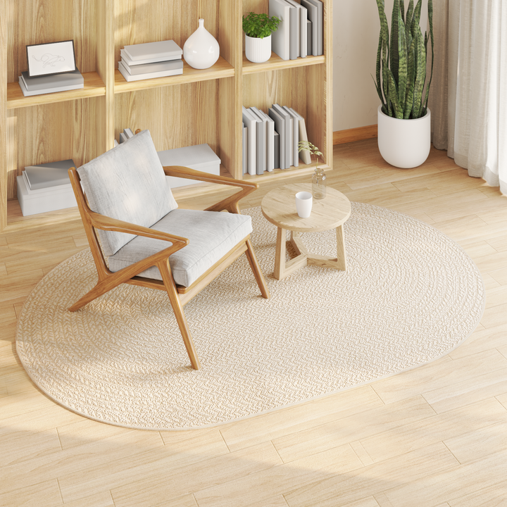 Tæppe ZIZUR Creme 200 x 140 cm Polypropylen