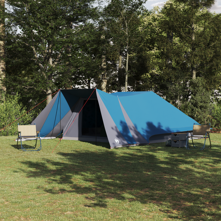 Tipi telt med tag med opbevaring Blå 660 x 456 x 200 cm taft