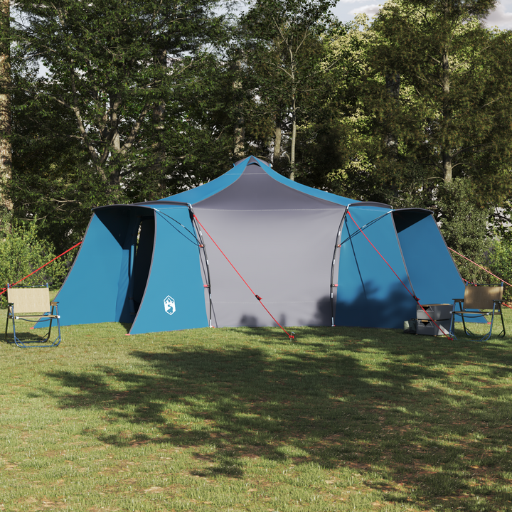 Tipi telt med tag med opbevaring Blå 492 x 492 x 275 cm taft