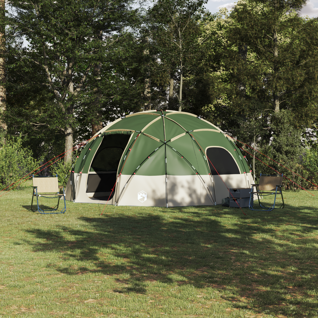 Dome Telt med tag med opbevaring Grøn 475 x 475 x 235 cm taft